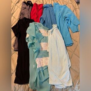 Lot of 7 short and long sleeve shirts size M.